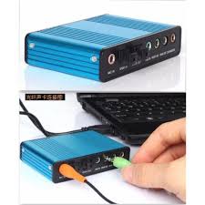 Card âm thanh box 5.1 USB 6CH + Optical audio, Bộ chuyển USB sang loa 5.1 có cổng optical